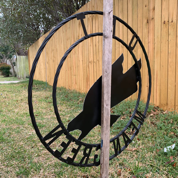 12",18",24",32",36" UNT MEAN GREEN CUSTOM METAL VINTAGE CRAFT SIGN TEAM HANDMADE