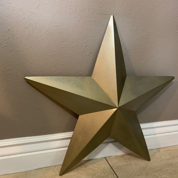 12", 17", 24", 30", 36" RUSTIC GOLD METALLIC BARN METAL STAR WALL ART WESTERN HOME DECOR VINTAGE RUSTIC ART NEW #EH12110