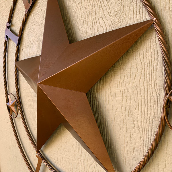 24", 32",36",40" TEXAS 1836 HAMMERED COPPER  BARN STAR METAL WALL WESTERN HOME DECOR RED WHITE BLUE ART