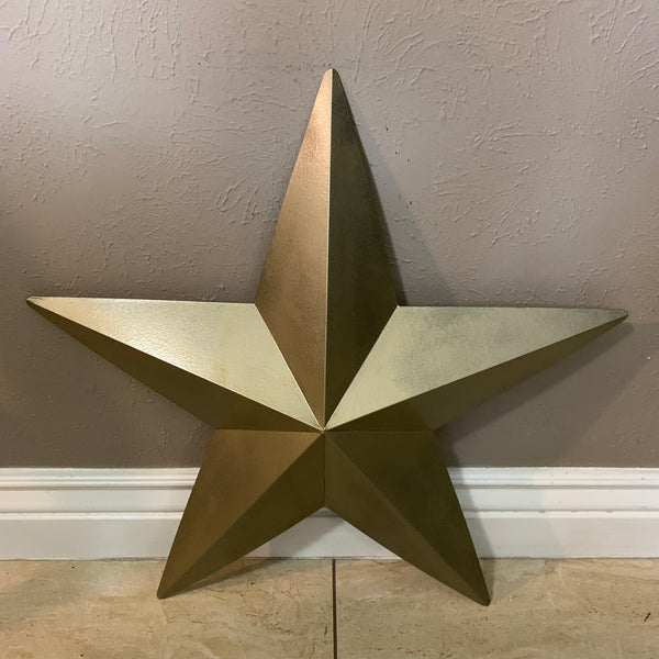 12", 17", 24", 30", 36" RUSTIC GOLD METALLIC BARN METAL STAR WALL ART WESTERN HOME DECOR VINTAGE RUSTIC ART NEW #EH12110