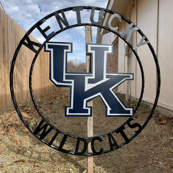 12", 18", 24", 32" KENTUCKY WILDCATS CUSTOM METAL VINTAGE CRAFT SIGN HANDMADE