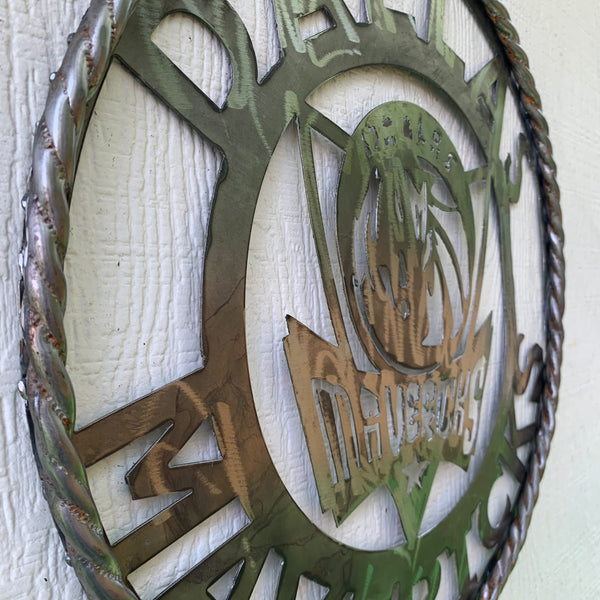 12",18", 24", 32",36" DALLAS MAVERICKS CUSTOM RAW METAL VINTAGE CRAFT TEAM SPORTS SIGN HANDMADE