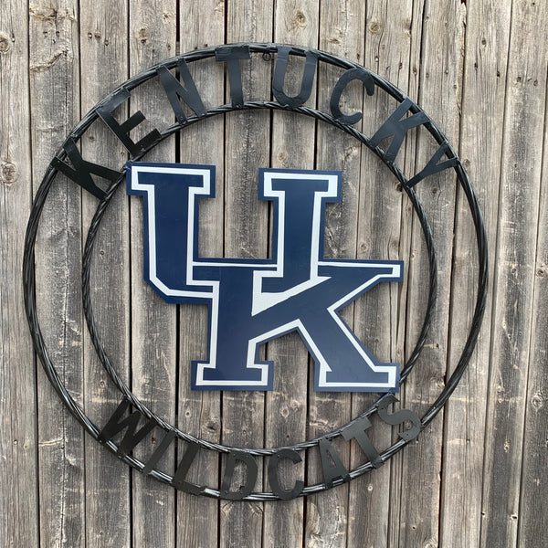 12", 18", 24", 32" KENTUCKY WILDCATS CUSTOM METAL VINTAGE CRAFT SIGN HANDMADE