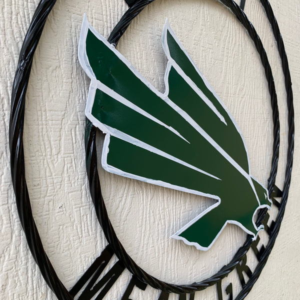 12",18",24",32",36" UNT MEAN GREEN CUSTOM METAL VINTAGE CRAFT SIGN TEAM HANDMADE