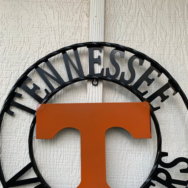 12", 18", 24", 32" TENNESSEE VOLUNTEERS CUSTOM METAL VINTAGE CRAFT SIGN TEAM