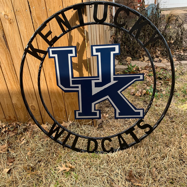 12", 18", 24", 32" KENTUCKY WILDCATS CUSTOM METAL VINTAGE CRAFT SIGN HANDMADE