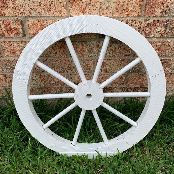 16",24",30" WAGON WHEEL NATURAL STAIN BARN WOOD WESTERN HOME DECOR RUSTIC NEW