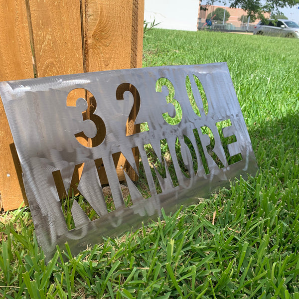 24" X 12" YOUR CUSTOM HOME ADDRESS NAME STAR METAL BARN METAL SIGN WESTERN HOME DECOR