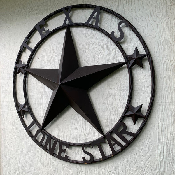 TEXAS LONESTAR METAL ART WESTERN HOME WALL DECOR RUSTIC VINTAGE BROWN NEW, SIZE:24",32",36",40",42",44",46",50"