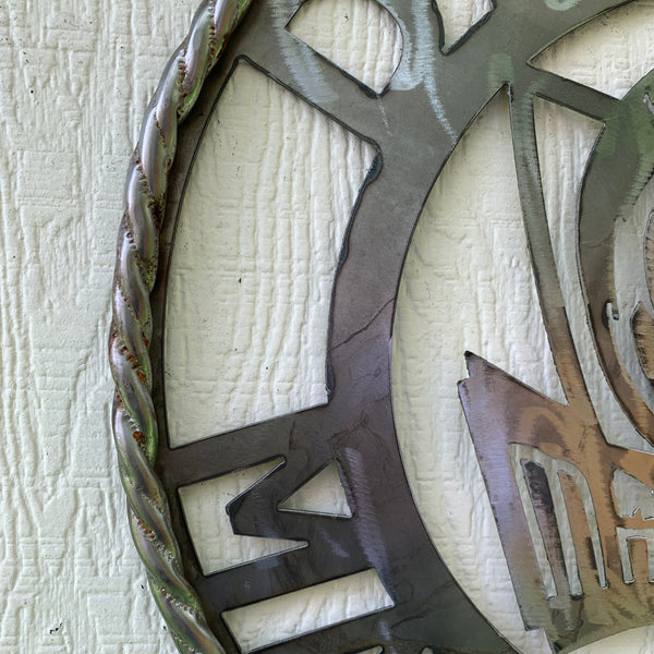 12",18", 24", 32",36" DALLAS MAVERICKS CUSTOM RAW METAL VINTAGE CRAFT TEAM SPORTS SIGN HANDMADE