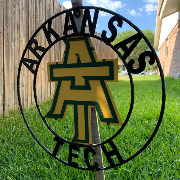 ARKANSAS TECH METAL CUSTOM VINTAGE CRAFT TEAM SIGN HANDMADE