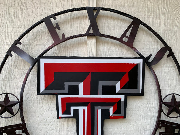 12", 18", 24", 32" TEXAS TECH CUSTOM VINTAGE CRAFT METAL TEAM SIGN