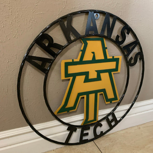 ARKANSAS TECH METAL CUSTOM VINTAGE CRAFT TEAM SIGN HANDMADE