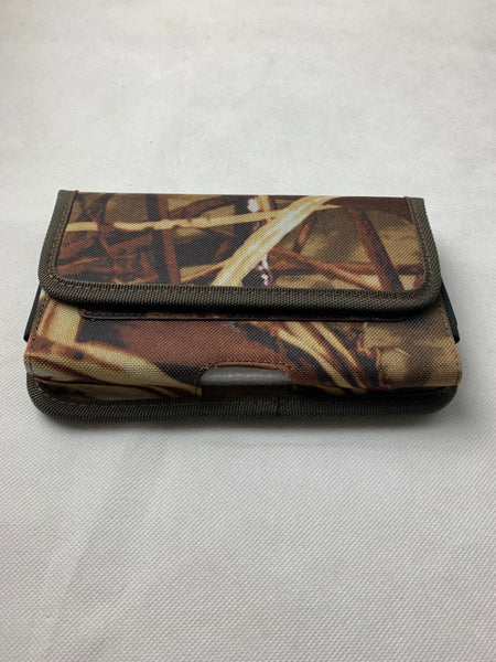 MX_LPOTX-EUH-CAMO 7" LUXMO XL MEGA EXTRA LARGE HORIZONTAL CAMO RUGGED POUCH VELCO CLOSURE  &  BELT LOOP CLIP HOLSTER CELL PHONE CASE UNIVERSAL OVERSIZE