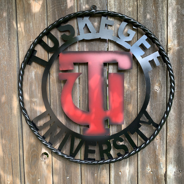 TUSKEGEE UNIV. METAL CUSTOM VINTAGE CRAFT TEAM SPORTS SIGN HANDMADE