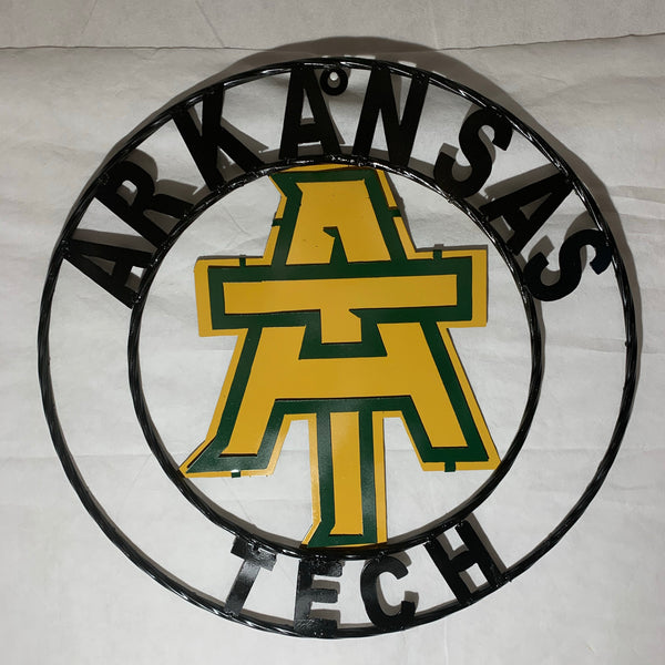 ARKANSAS TECH METAL CUSTOM VINTAGE CRAFT TEAM SIGN HANDMADE