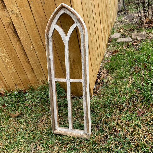 28",32",36" CATHEDRAL WINDOW WOOD 3PCS SET WESTERN HOME DECOR HANDMADE CRAFT NEW #EH11560