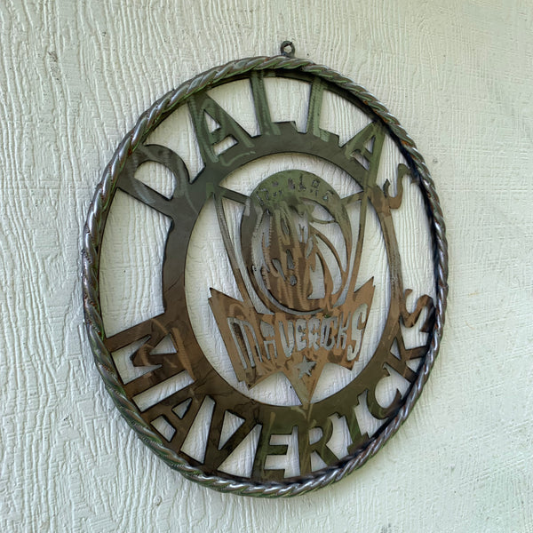 12",18", 24", 32",36" DALLAS MAVERICKS CUSTOM RAW METAL VINTAGE CRAFT TEAM SPORTS SIGN HANDMADE