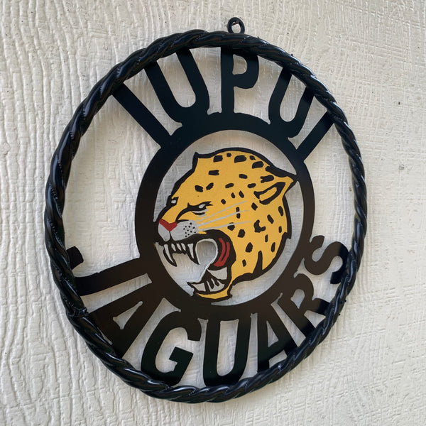 INDIANA IUPUI JAGUARS METAL CUSTOM VINTAGE CRAFT TEAM SIGN HANDMADE