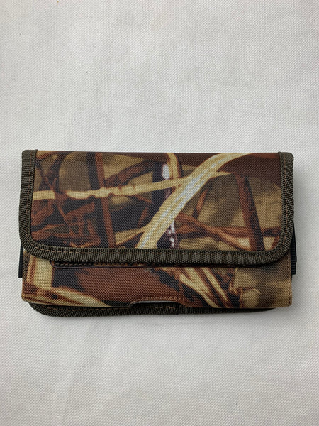 MX_LPOTX-EUH-CAMO 7" LUXMO XL MEGA EXTRA LARGE HORIZONTAL CAMO RUGGED POUCH VELCO CLOSURE  &  BELT LOOP CLIP HOLSTER CELL PHONE CASE UNIVERSAL OVERSIZE