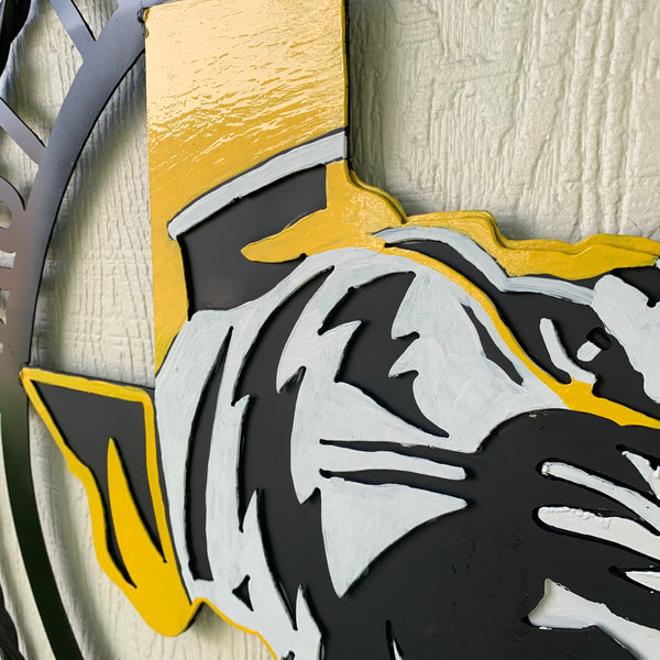 EAST TEXAS BAPTIST UNIVERSITY METAL CUSTOM VINTAGE CRAFT SIGN WALL ART TEAM HANDMADE