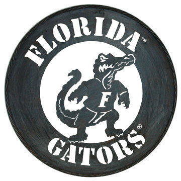 ITEM# 12096 FLORIDA GATORS & MORE VINTAGE METAL CRAFT TEAM SIGN WESTERN HOME DECOR HANDMADE