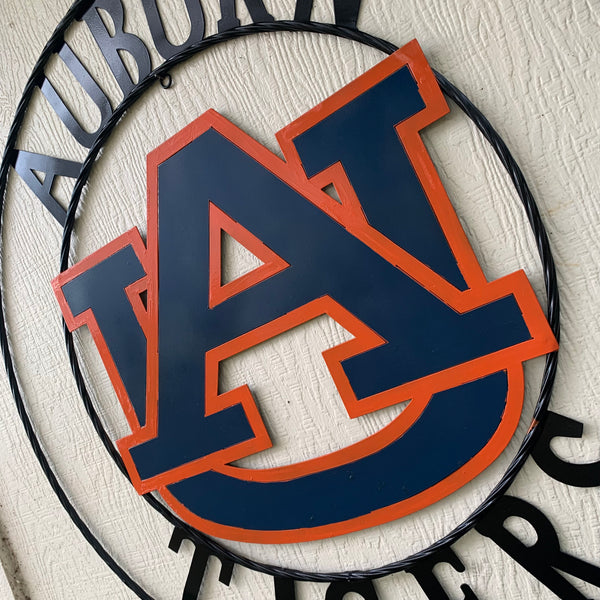 12", 18", 24", 32" AUBURN TIGERS CUSTOM METAL VINTAGE CRAFT SIGN WESTERN HOME DECOR HANDMADE