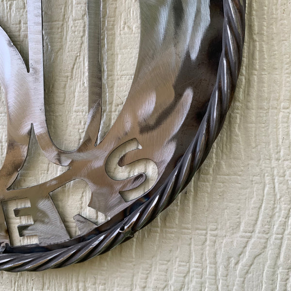 12",18",24",32" LSU GEAUX TIGERS CUSTOM METAL VINTAGE CRAFT TEAM SIGN WESTERN HOME DECOR HANDMADE