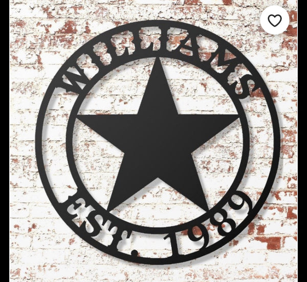 ARCHER STYLE YOUR CUSTOM NAME LASERCUT METAL SIGN WESTERN HOME DECOR HANDMADE ART