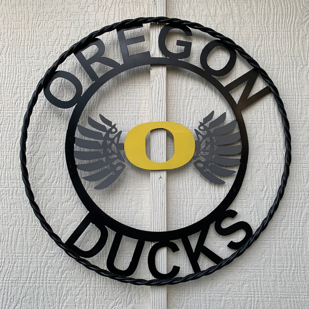 Ore Decal Oregon Ducks Logo With Wings Decal