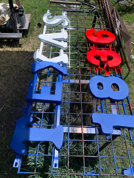 48", 60", 72" RED WHITE BLUE TX FLAG BARN META STAR WITH TEXAS 1836 SIGN WESTERN HOME DECOR METAL ART VINTAGE RUSTIC RED WHITE & BLUE ART