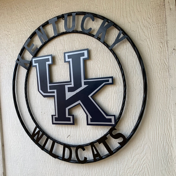 12", 18", 24", 32" KENTUCKY WILDCATS CUSTOM METAL VINTAGE CRAFT SIGN HANDMADE