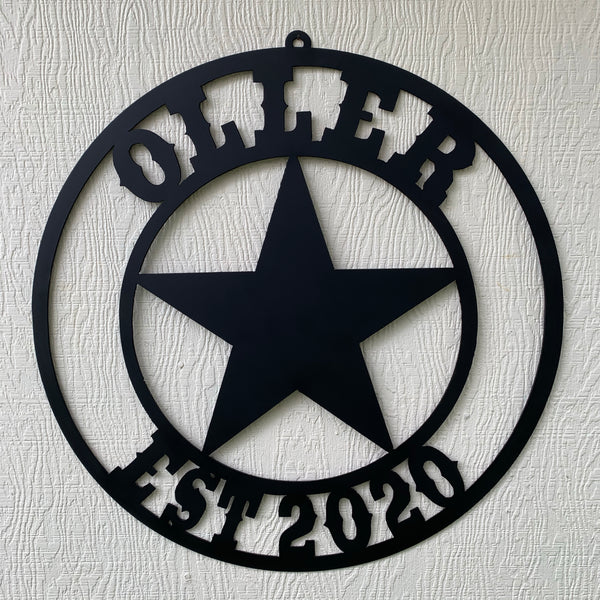 KOLET FAMILY STYLE YOUR CUSTOM FAMILY NAME STAR METAL BARN STAR ROPE RING KOLET FAMILY WESTERN HOME DECOR VINTAGE RUSTIC BROWN NEW HANDMADE 24",32",34",36",40",42",44",46",50"