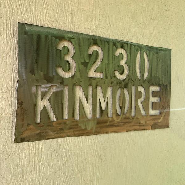 24" X 12" YOUR CUSTOM HOME ADDRESS NAME STAR METAL BARN METAL SIGN WESTERN HOME DECOR