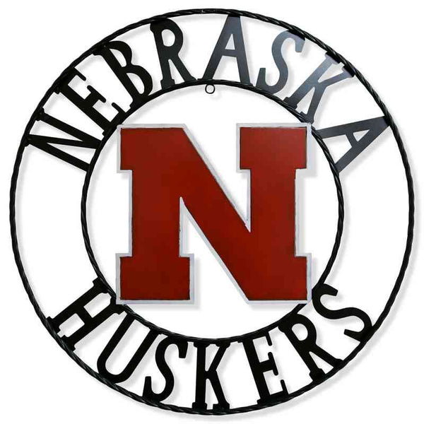 12", 18", 24", 32" NEBRASKA HUSKERS CUSTOM METAL VINTAGE CRAFT TEAM SIGN WESTRN HOME DECOR