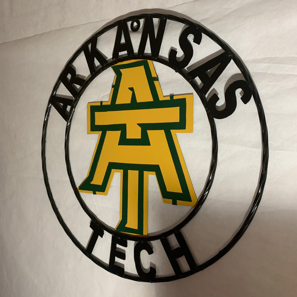 ARKANSAS TECH METAL CUSTOM VINTAGE CRAFT TEAM SIGN HANDMADE