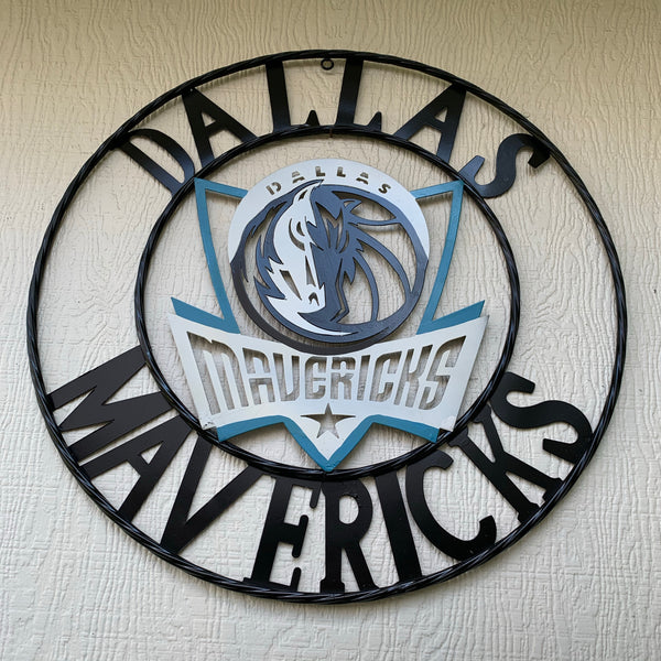 18", 24", 32" DALLAS MAVERICKS CUSTOM METAL VINTAGE CRAFT TEAM SPORTS SIGN HANDMADE