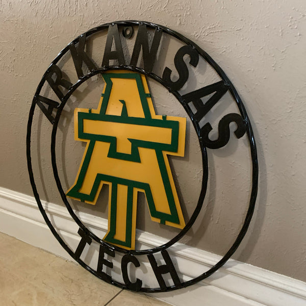ARKANSAS TECH METAL CUSTOM VINTAGE CRAFT TEAM SIGN HANDMADE