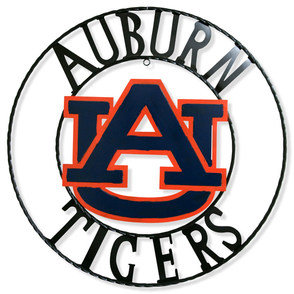 12", 18", 24", 32" AUBURN TIGERS CUSTOM METAL VINTAGE CRAFT SIGN WESTERN HOME DECOR HANDMADE