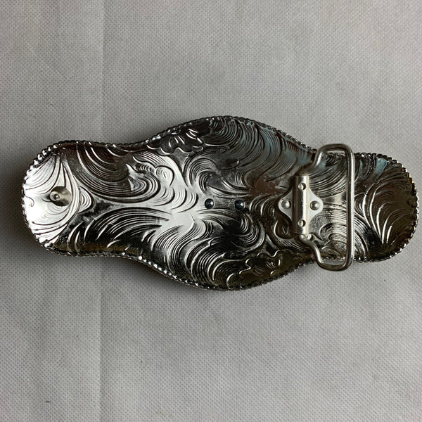 6.5" X 3.5" HORSE BELT BUCKLE GOLD SILVER BLACK WESTERN BUCKLE FASHION ART NEW #EH12271