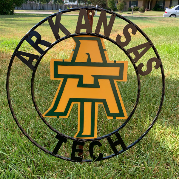 ARKANSAS TECH METAL CUSTOM VINTAGE CRAFT TEAM SIGN HANDMADE