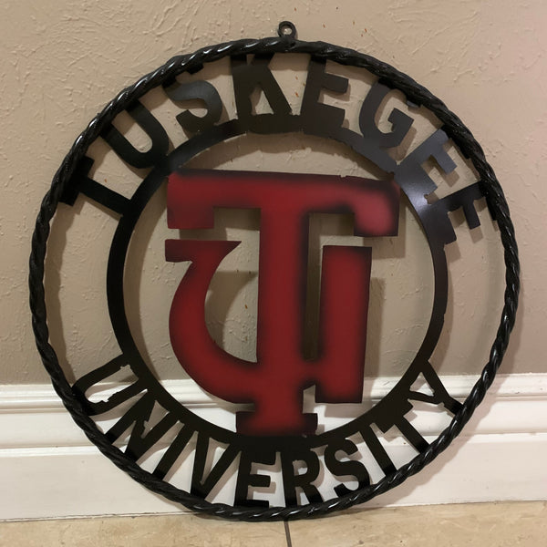 TUSKEGEE UNIV. METAL CUSTOM VINTAGE CRAFT TEAM SPORTS SIGN HANDMADE