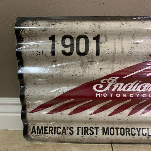ITEM#COIND INDIAN MOTORCYCLES 24" X 18" TIN SIGN METAL ART WESTERN HOME DECOR CRAFT