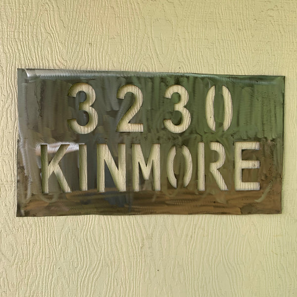 24" X 12" YOUR CUSTOM HOME ADDRESS NAME STAR METAL BARN METAL SIGN WESTERN HOME DECOR