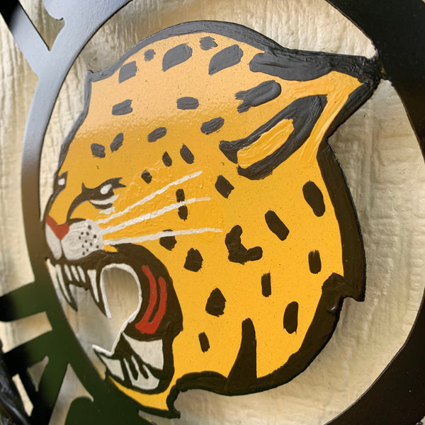 INDIANA IUPUI JAGUARS METAL CUSTOM VINTAGE CRAFT TEAM SIGN HANDMADE