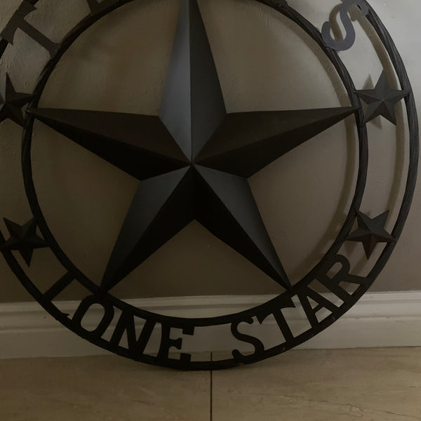 TEXAS LONESTAR METAL ART WESTERN HOME WALL DECOR RUSTIC VINTAGE BROWN NEW, SIZE:24",32",36",40",42",44",46",50"