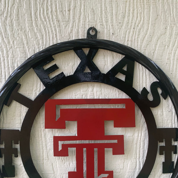 TEXAS TECH CUSTOM METAL VINTAGE CRAFT SIGN WESTERN HOME DECOR HANDMADE 12",18",24",32",36"