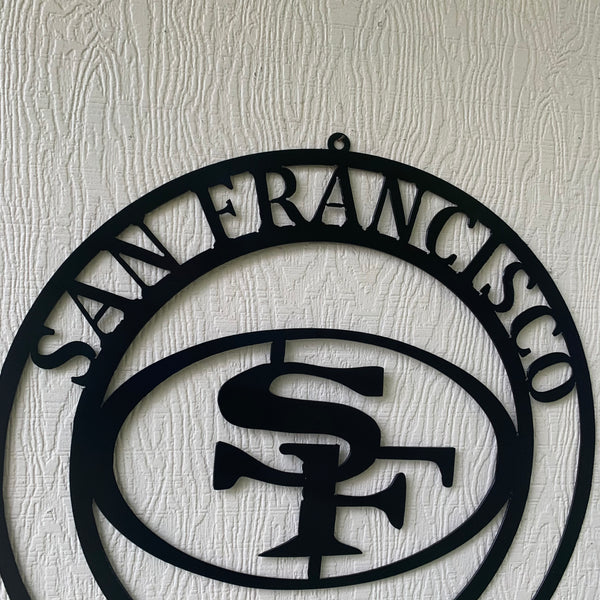 12", 18", 24", 32" SAN FRANCISCO 49ERS METAL CUSTOM VINTAGE RAW METAL CRAFT TEAM AIGN HANDMADE