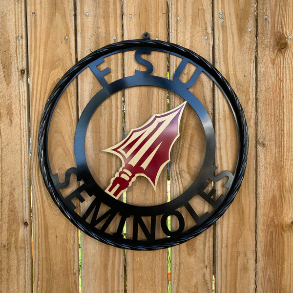 12", 18", 24", 32" FSU SEMINOLES FLORIDA METAL CUSTOM VINTAGE CRAFT TEAM SIGN