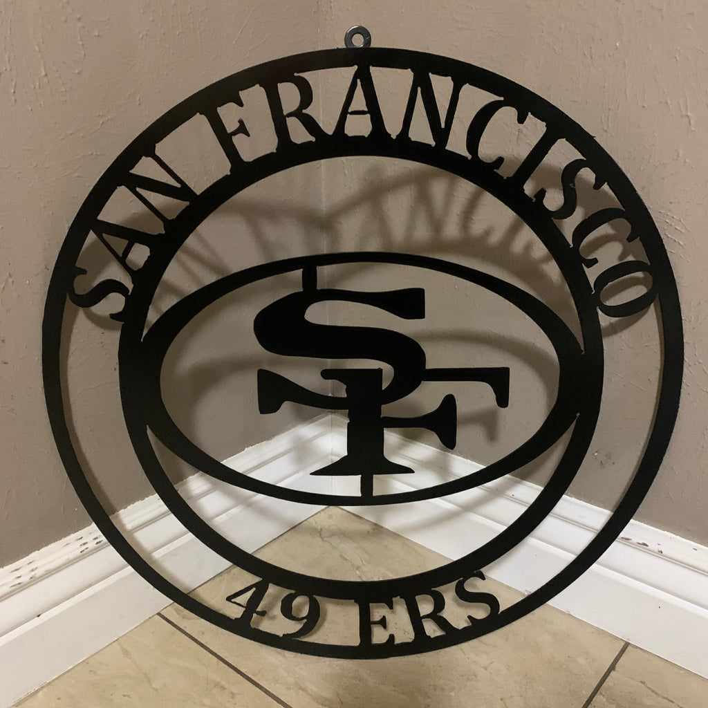 Authentic Street Signs San Francisco 49ers Metal 12-in H x 12-in W Sports  Metal Sign at